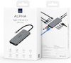 WIWU Alpha 12 in 1 (USB-C to HDMI+3xUSB3.0+USB2.0x3+USB-C+RJ45+SD+microSD+3.5mm Headphone) Space Gray