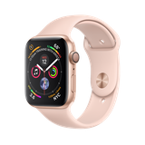 Apple Watch Series 4 GPS 44mm Gold Aluminum Case with Pink Sand Sport Band (MU6F2)
