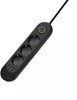IQ Power F03U (3 розетки + 3 USB) 2m Black