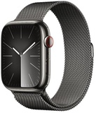 Apple Watch Series 9 GPS + Cellular 45mm Graphite Stainless Steel Case With Graphite Milanese Loop (MRMX3)