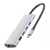 WIWU Alpha 11 in 1 (USB-C to HDMI+VGA+3xUSB3.0+USB2.0+USB-C+RJ45+SD+TF Card+3.5mm Headphone) Silver
