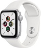 Apple Watch SE 40mm Silver Aluminum Case with White Sport Band (MYDM2)