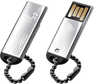 Silicon Power 32 GB Touch 830 Silver SP032GBUF2830V1S