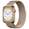 Apple Watch Series 8 GPS + Cellular 45mm Gold Stainless Steel Case with Milanese Loop Gold (MNKP3/MNKQ3)