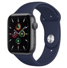 Apple Watch SE GPS 44mm Space Gray Aluminum Case w. Deep Navy Sport B. (MYE32)