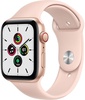 Apple Watch SE GPS + Cellular 44mm Gold Aluminum Case with Pink Sand Sport Band (MYEP2)