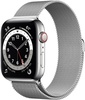 Apple Watch Series 6 GPS + Cellular 44mm Silver Stainless Steel Case with Milanese Loop (M07M3, M09E3)