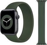 Apple Silicone Solo Loop for Apple Watch 38mm/40mm/41mm/42mm Green Size M (high copy)