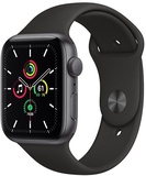 Apple Watch SE 44mm Space Gray Aluminum Case with Black Sport Band (MYDT2)