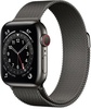 Apple Watch Series 6 GPS + Cellular 40mm Graphite Stainless Steel Case with Graphite Milanese Loop (MG2U3, M06Y3)