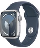 Apple Watch Series 9 GPS 41mm Silver Aluminum Case With Storm Blue Sport Band - M/L (MR913)