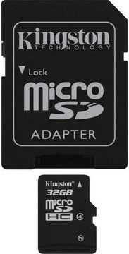 Kingston 32 GB microSDHC class 4 + SD Adapter SDC4/32GB