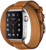 Apple Watch Hermes Series 4 GPS + Cellular 40mm Stainless Steel Case with Fauve Barenia Leather Double Tour (MU6P2)