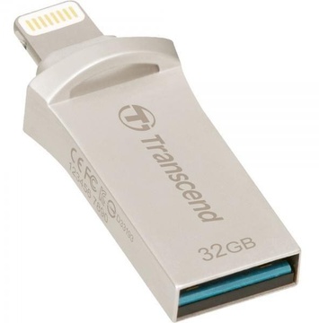 Transcend 64 GB USB 3.1/Lightning JetDrive Go 500 Silver (TS64GJDG500S)