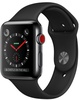 Apple Watch Series 3 GPS + Cellular 42mm Space Black Stainless Steel w. Black Sport B. (MQK92)