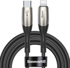 Baseus Horizontal Type-c to Lightning Cable 1m Black