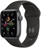 Apple Watch SE 40mm Space Gray Aluminum Case with Black Sport Band (MYDP2)