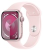 Apple Watch Series 9 GPS 45mm Pink Aluminum Case With Light Pink Sport Band - S/M (MR9G3)