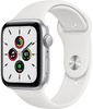 Apple Watch SE 44mm Silver Aluminum Case with White Sport Band (MYDQ2)
