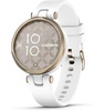 Garmin Lily Cream Gold Bezel with White Case and Silicone Band (010-02384-10)