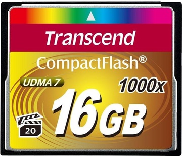 Transcend 16 GB 1000X CompactFlash Card TS16GCF1000