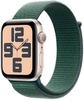 Apple Watch SE 2 GPS 44mm Starlight Aluminium Case w. Lake Green Sport Loop (MXEW3)