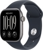 Apple Watch Series 12 GPS 42mm Space Gray Aluminum Case with Navy Blue Sport Band M/L (MJE94)