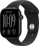 Apple Watch Series 12 GPS + Cellular 46mm Black Aluminum Case with Black Sport Band M/L (MJG94)
