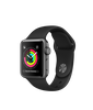 Apple Watch 38mm Series 3 GPS Space Gray Aluminum Case with Black Sport Band (MTF02)