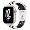 Apple Watch Nike Series 8 GPS 45mm Starlight Aluminum Case with Summit White/Black Nike Sport Band (MPH13)