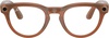 Ray-Ban Meta Headliner Shiny Caramel Frame Clear/Sapphire Transitions (RW4009 6706MF 50-23)