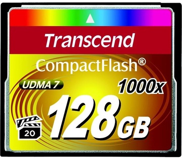 Transcend 128 GB 1000X CompactFlash Card TS128GCF1000