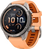 Garmin Fenix 9 Pro inReach 43mm Titanium with Shell Pink/Autumn Orange Silicone Band (010-04335-00/01)