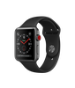 Apple Watch 42mm Series 3 GPS + Cellular Space Gray Aluminum Case with Black Sport Band (MTGT2)