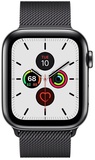Apple Watch Series 5 GPS + Cellular 44mm Space Black Stainless Steel Case with Space Black Milanese Loop (MWW82)