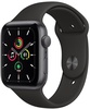 Apple Watch SE 44mm Space Gray Aluminum Case with Black Sport Band (MYDT2)