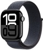 Apple Watch Series 10 GPS + Cellular 46mm Jet Black Aluminum Case w. Ink Sport Loop (MWY53)