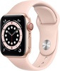 Apple Watch Series 6 GPS + Cellular 40mm Gold Aluminum Case with Pink Sand Sport Band (M02P3)
