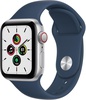 Apple Watch SE GPS + Cellular 40mm Silver Aluminum Case w. Abyss Blue S. Band (MKQL3)