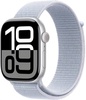 Apple Watch Series 10 GPS 42mm Silver Aluminum Case With Blue Cloud Sport Loop (MWWD3)