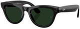 Ray-Ban Meta Skyler Gen 2 Stand.Shiny Black Frame/Clear to Graphite Green Transit.Lenses RW4014 601/1M 52-20