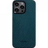 Pitaka MagEZ Case 4 Twill 1500D Black/Blue for iPhone 15 (KI1508)