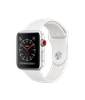Apple Watch 42mm Series 3 GPS + Cellular Silver Aluminum Case with White Sport Band (MTGR2)