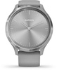Garmin Vivomove 3 Silver Stainless Steel Bezel w. Powder Gray and Silicone B. (010-02239-00)