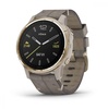 Garmin enix 6S Pro Sapphire Light Gold with Shale Grey Leather Band (010-02159-40) (UA)