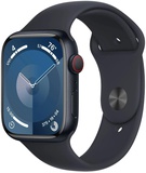 Apple Watch Series 9 GPS + Cellular 45mm Midnight Aluminum Case With Midnight Sport Band - S/M (MRMC3)