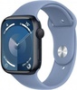 Apple Watch Series 9 GPS 45mm Midnight Alu. Case w. Winter Blue Sport Band - S/M (MR9Q3+MT413)