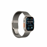 AmazingThing Premium Metal Band for Apple Watch 42/44/45/46/49 mm Titanium