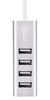 Hoco HB1 USB 4 port (1m) Silver