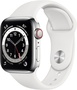 Apple Watch 42mm Stainless Steel Case with Light Brown Leather Loop (MJ402)
